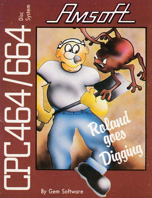 Roland Goes Digging box art for Amstrad CPC